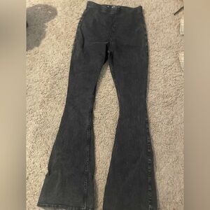 Black flare jeans